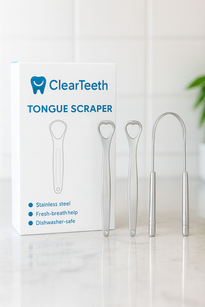 PureTongue™ - Stainless Steel Tongue Scraper