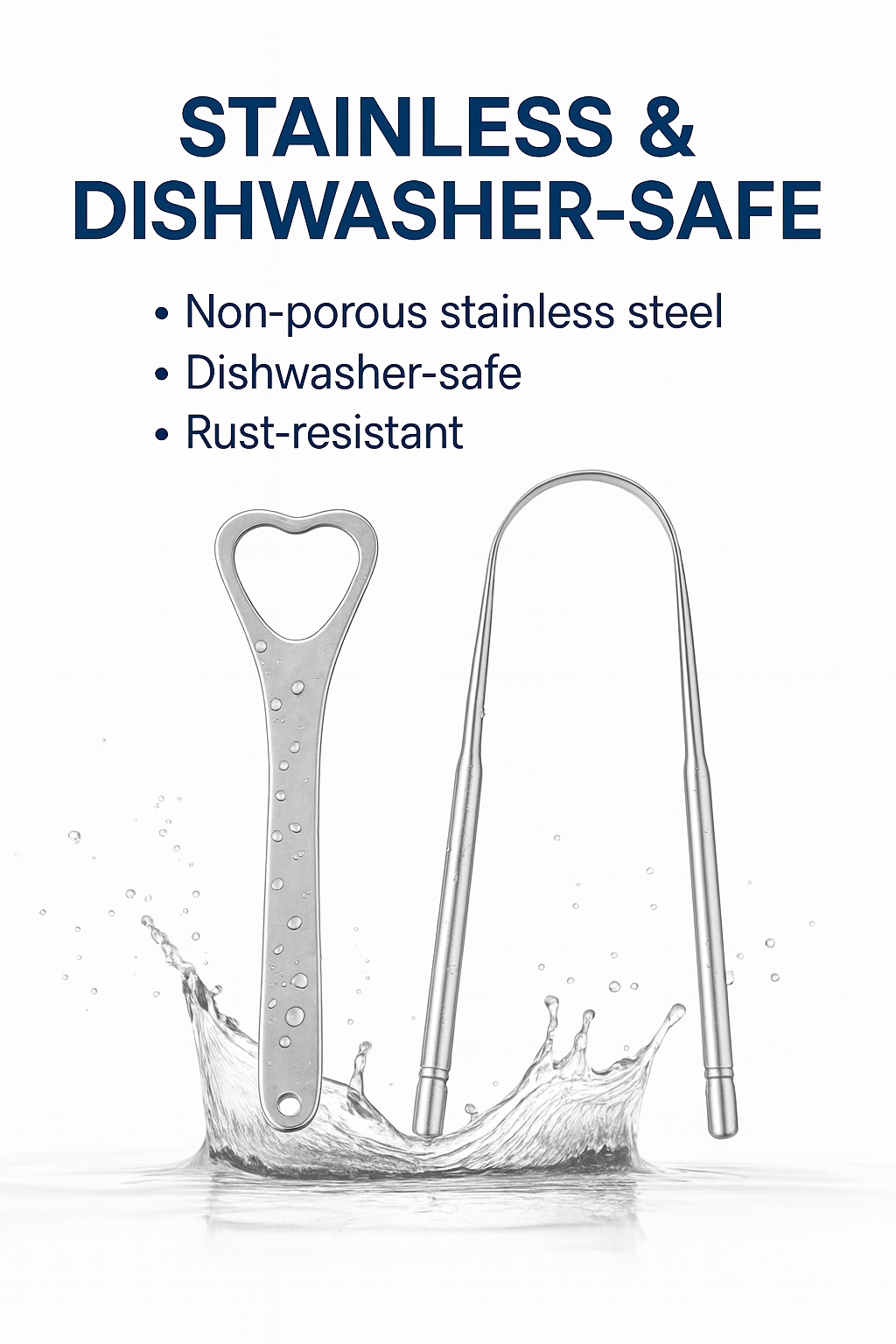 PureTongue™ - Stainless Steel Tongue Scraper